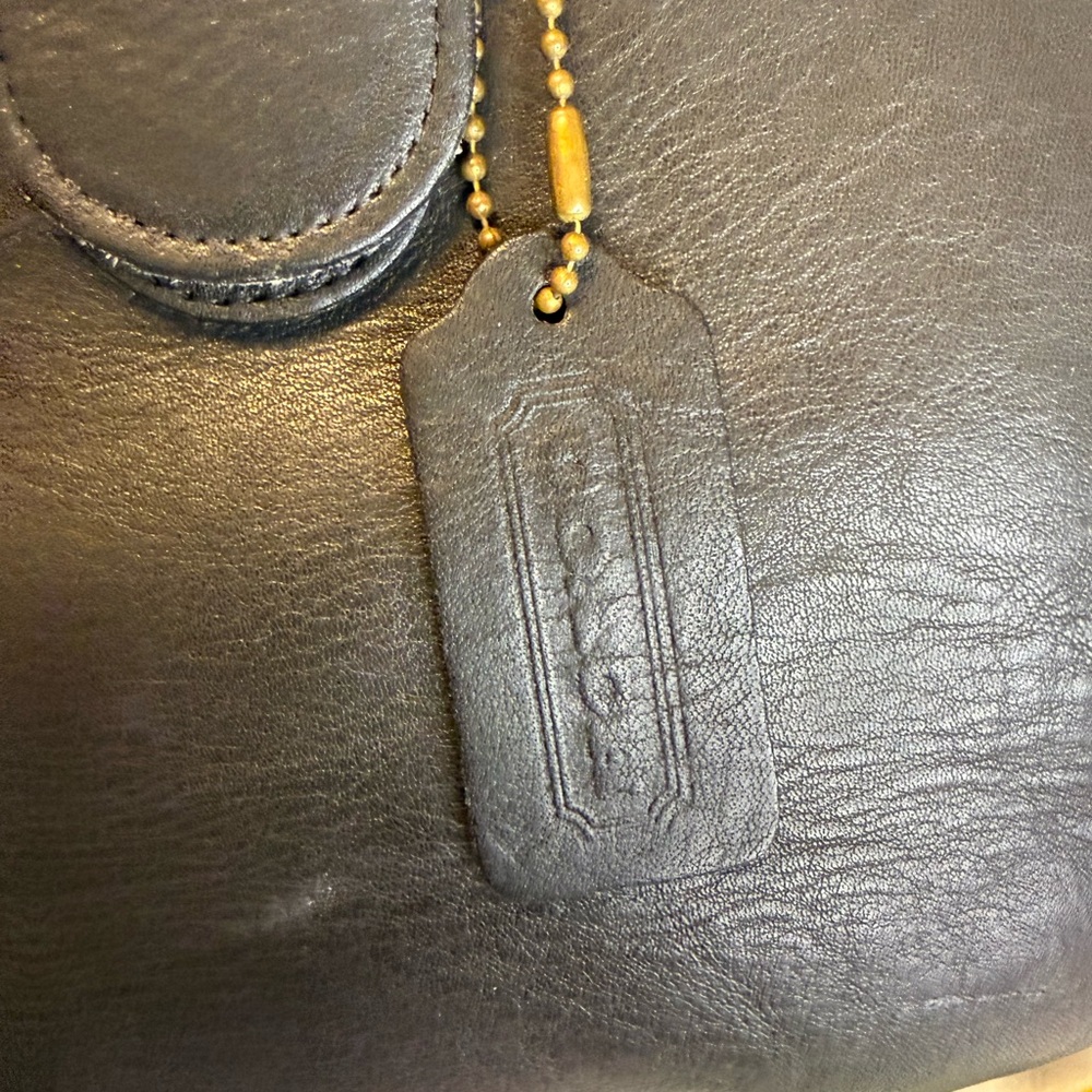 Coach Back Sac Backpack Vintage| Black Leather | Style E6H-4134 - Picture 10 of 15